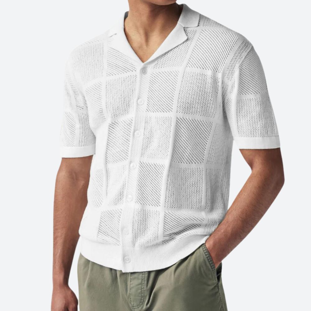 Breathable Leisure Knit Shirt for Men
