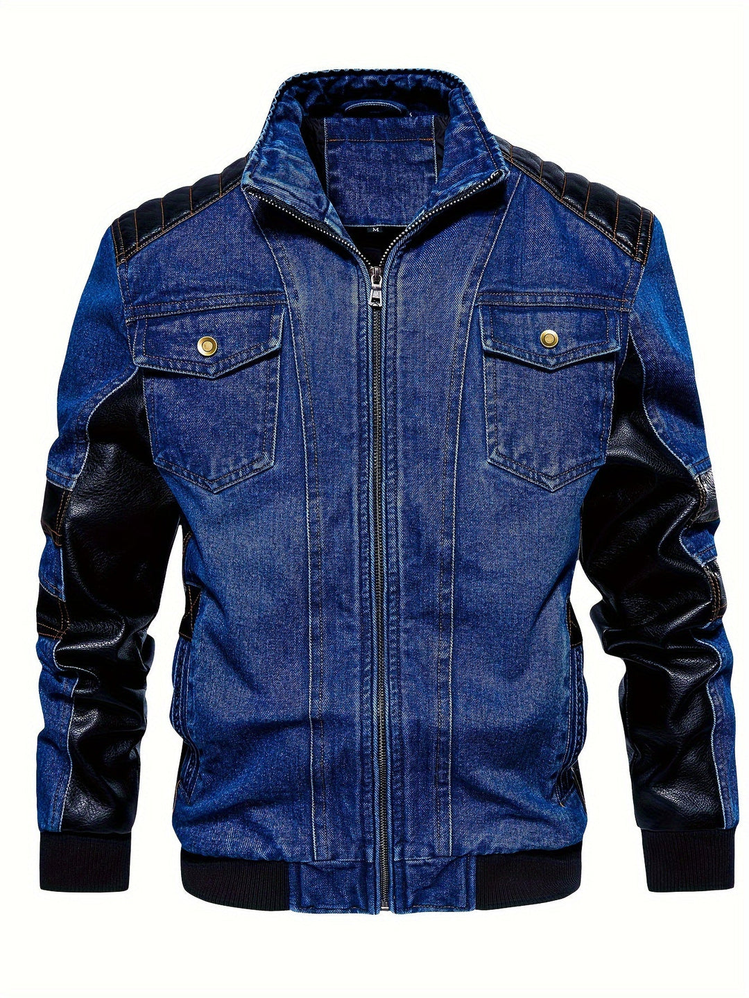 Relaxed denim jacket for men with classic style and comfortable fit, ideal for autumn days.