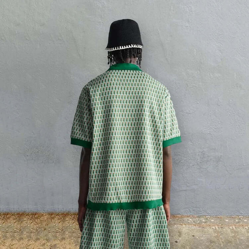 Man wearing an elegant summer set, perfect for staying stylish and comfortable during warm weather.