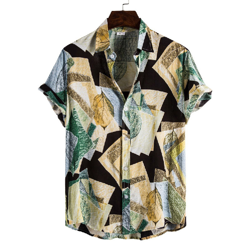 Men's breezy summer shirt with breathable, lightweight fabric and a relaxed fit for warm-weather comfort.