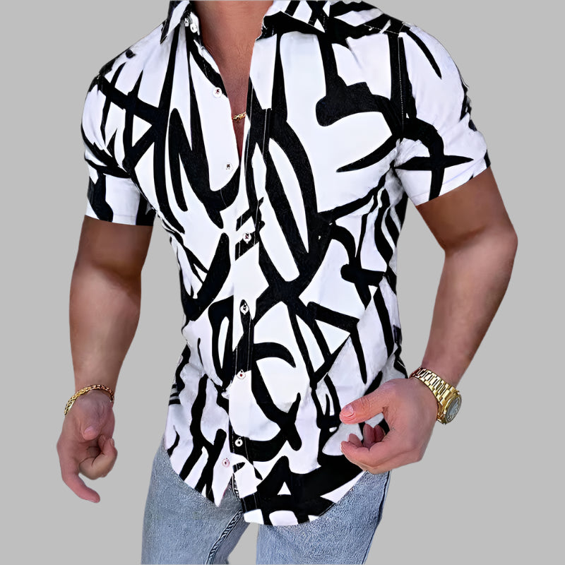 Men's stylish summer shirt with a breathable and lightweight design, perfect for warm-weather fashion.