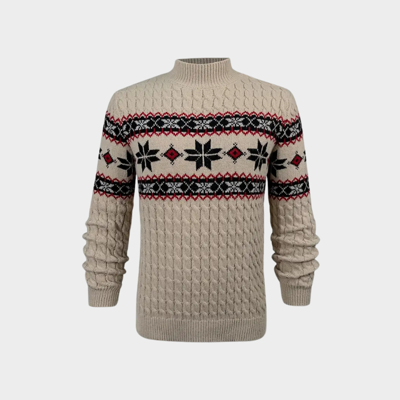 Men's warm autumn sweater offering comfort, style, and breathability for chilly autumn days.