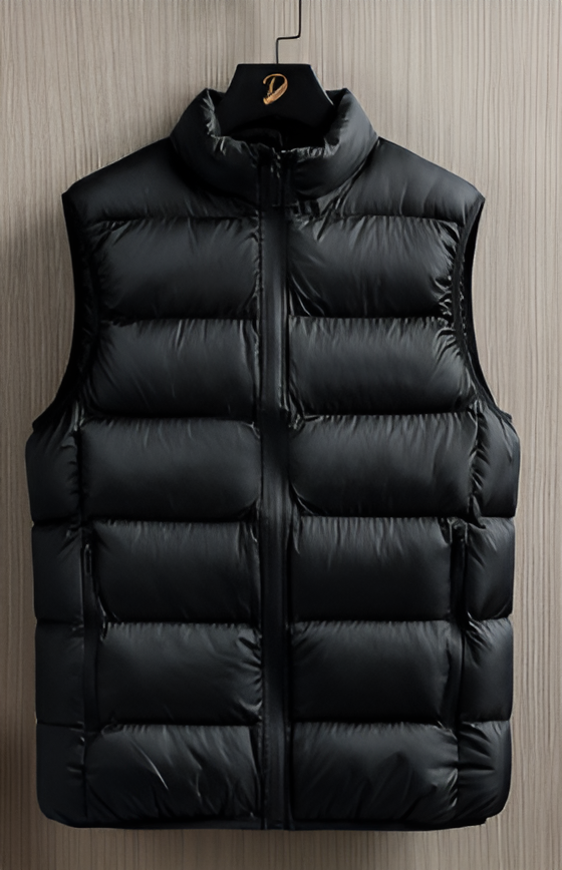 Warm quilted vest for men - Marnox