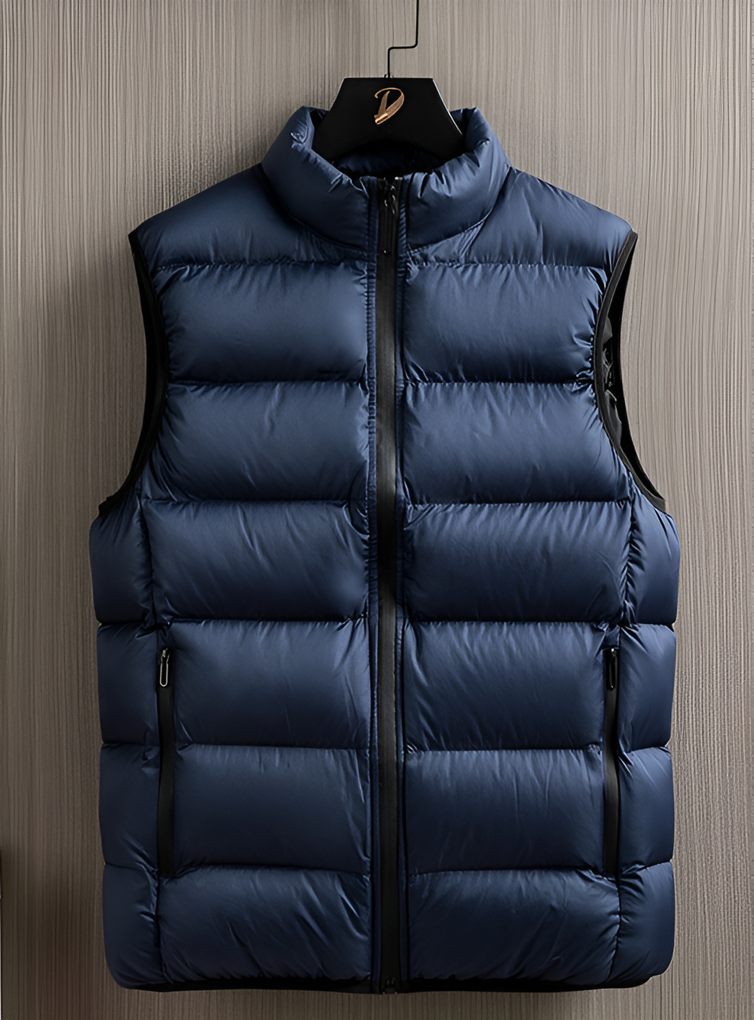 Warm quilted vest for men - Marnox