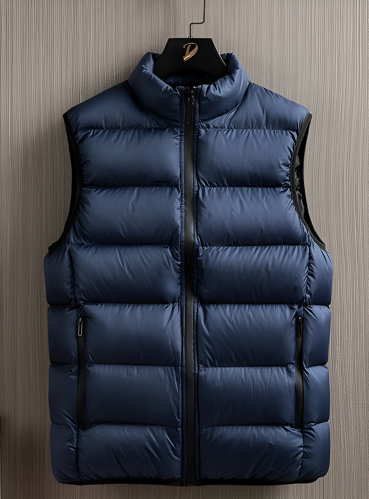 Warm quilted vest for men - Marnox