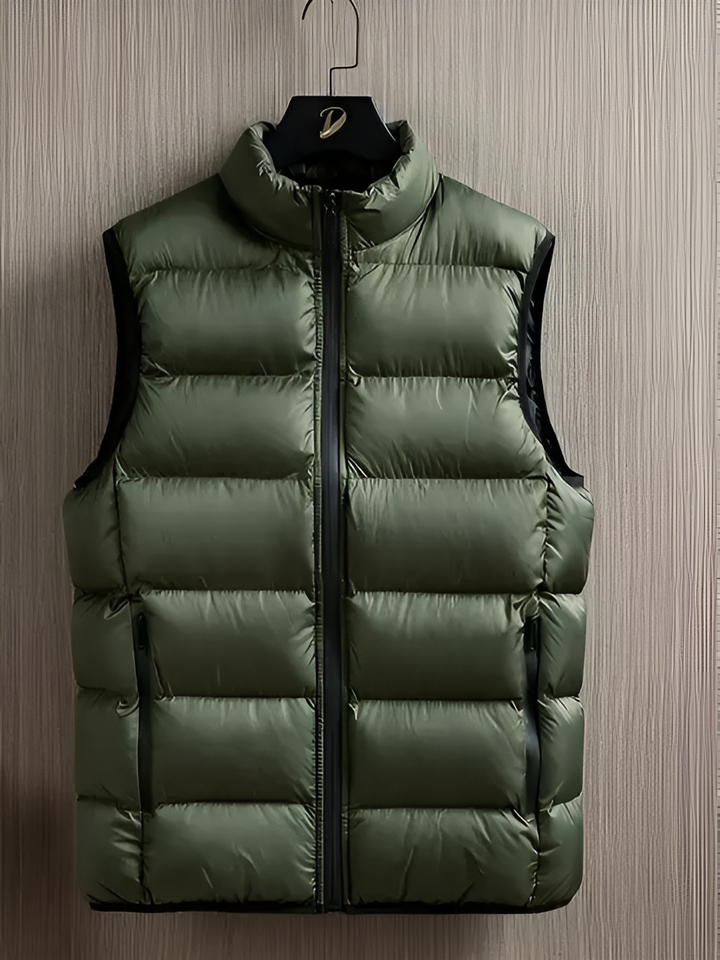 Warm quilted vest for men - Marnox