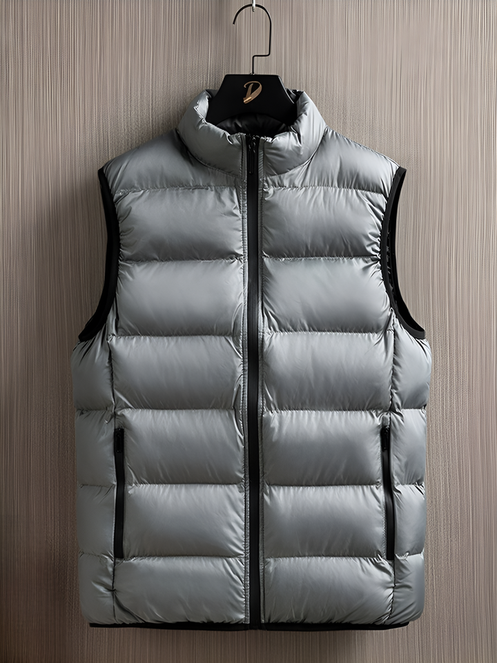 Warm quilted vest for men - Marnox