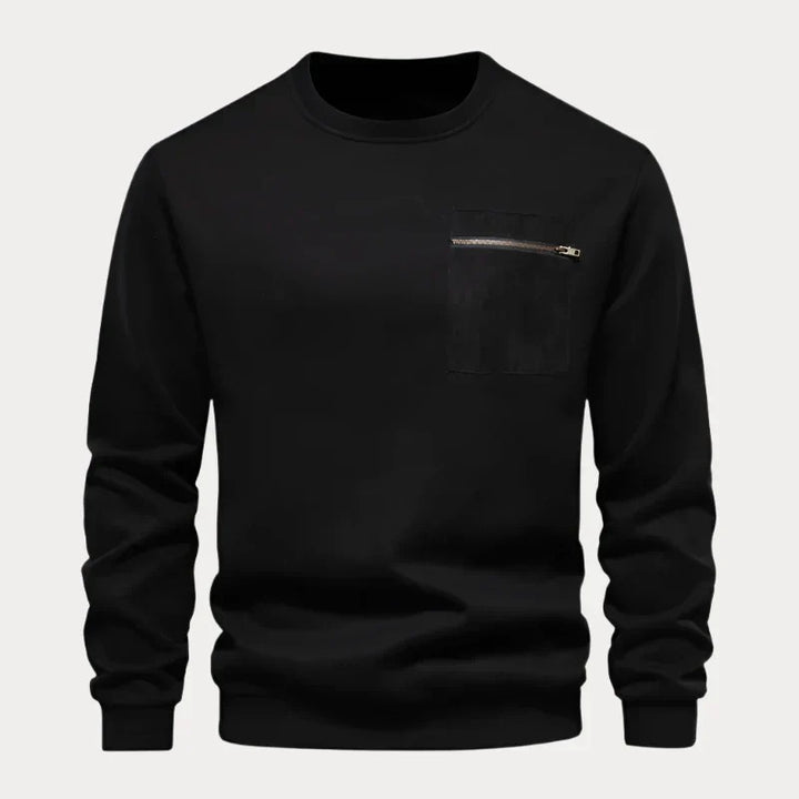 Breathable autumn sweater for men offering lightweight comfort and modern style for cool weather days.