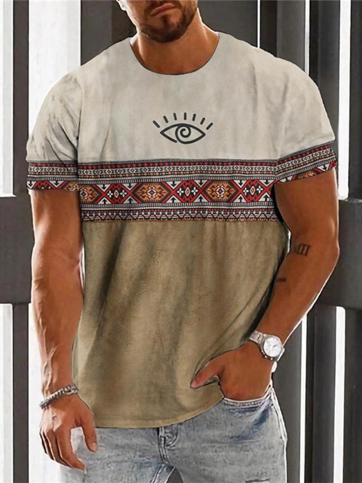 Men's casual oversized summer T-shirt, lightweight and breathable, perfect for warm days.







