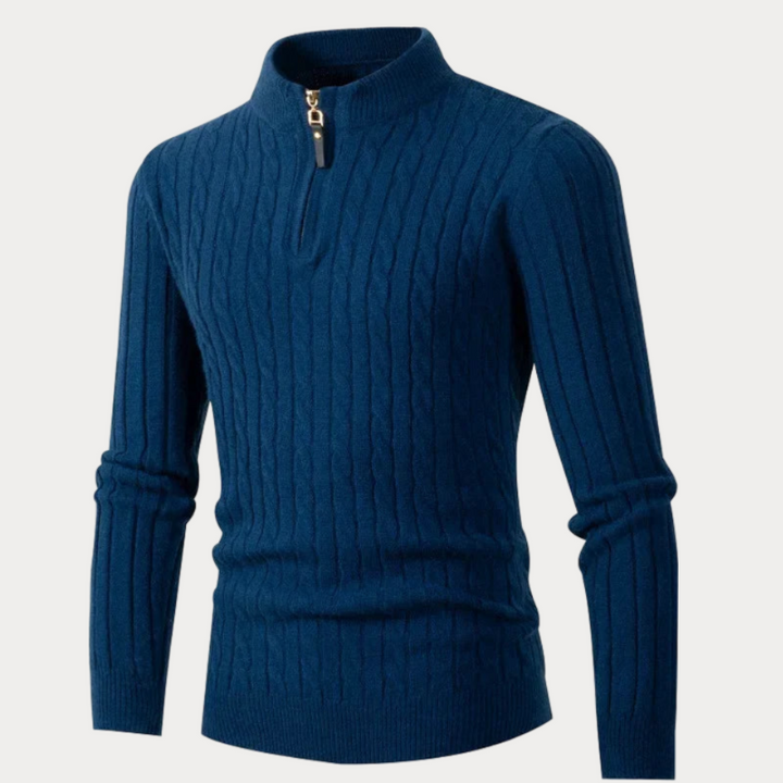 Casual warm sweater for men, ideal for Autumn days with soft breathable knit and timeless style.
