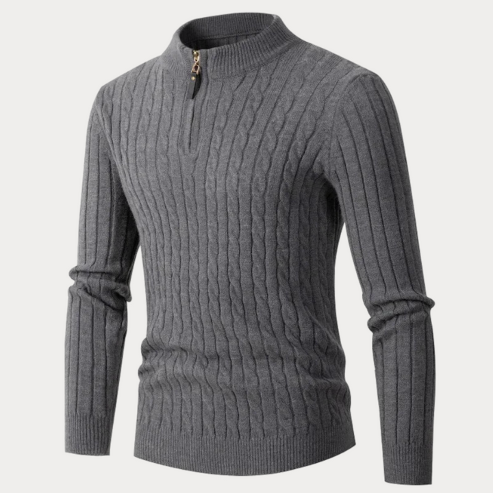 Casual warm sweater for men, ideal for Autumn days with soft breathable knit and timeless style.