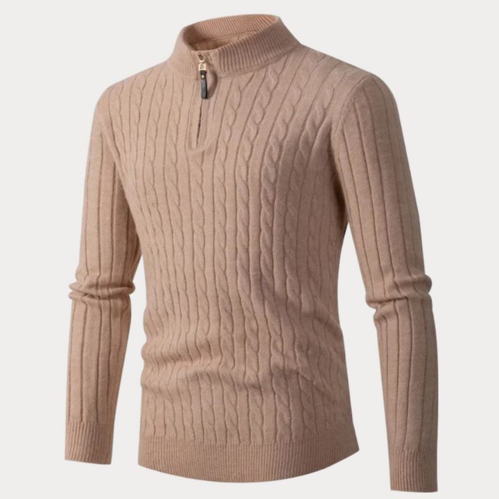 Casual warm sweater for men, ideal for Autumn days with soft breathable knit and timeless style.