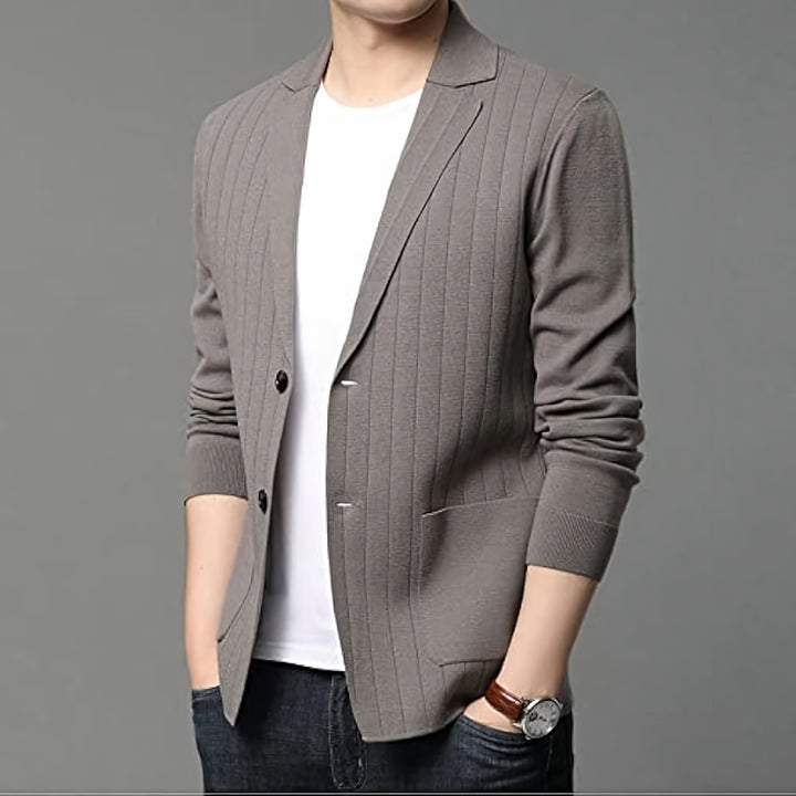Classic Autumn Blazer Cardigan for Men - Warner