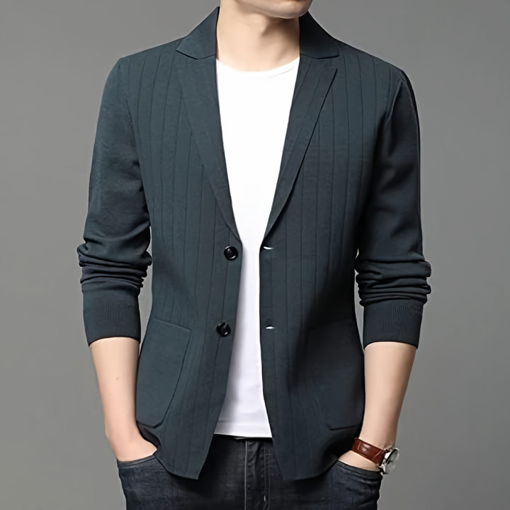Classic Autumn Blazer Cardigan for Men - Warner