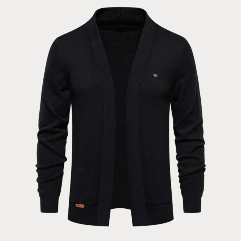 Classic men's cardigan designed for comfort and style, perfect for layering during Autumn days.