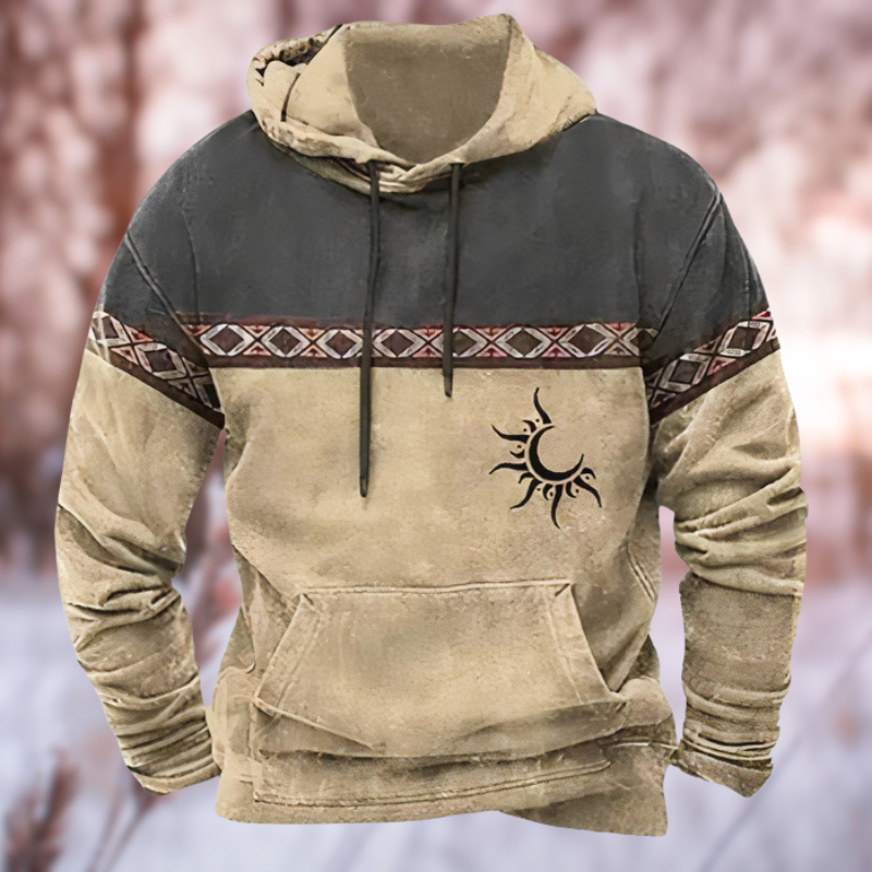Comfortable and durable autumn hoodie for men, perfect for chilly days and casual wear.
