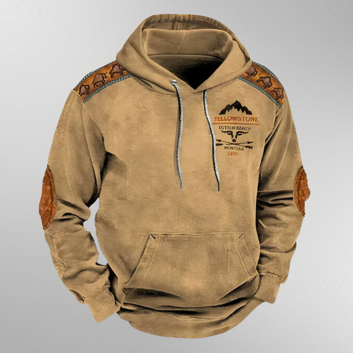Comfortable and durable autumn hoodie for men, perfect for chilly days and casual wear.
