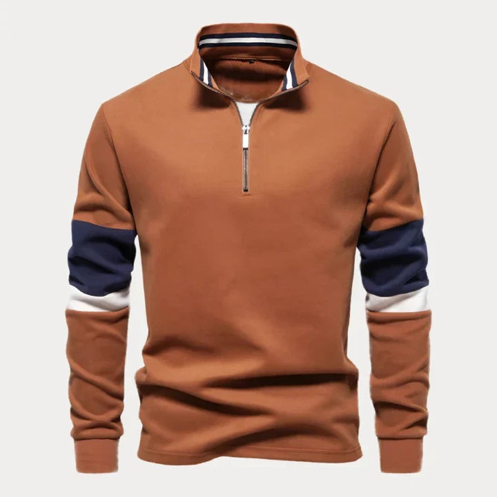 Elegant men's autumn sweater offering warmth and comfort for cooler days, perfect for casual and formal wear.