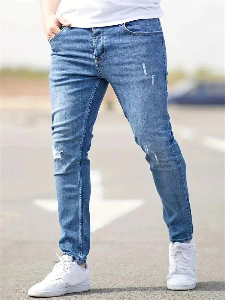 Men's classic ripped denim jeans - Deaglan