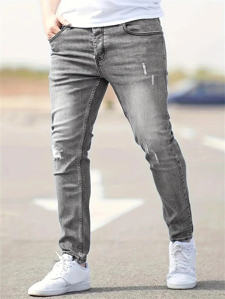 Men's classic ripped denim jeans - Deaglan