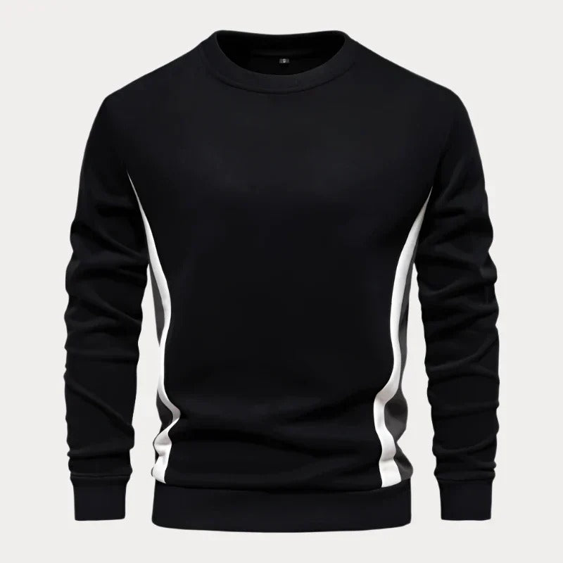 Men's casual autumn sweater with soft, breathable fabric for a relaxed fit, perfect for cooler days.








