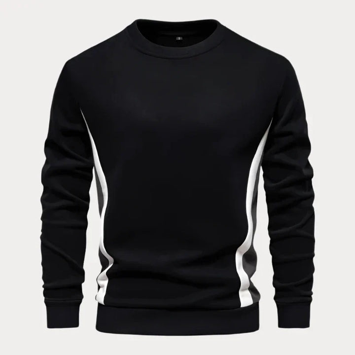Men's casual autumn sweater with soft, breathable fabric for a relaxed fit, perfect for cooler days.








