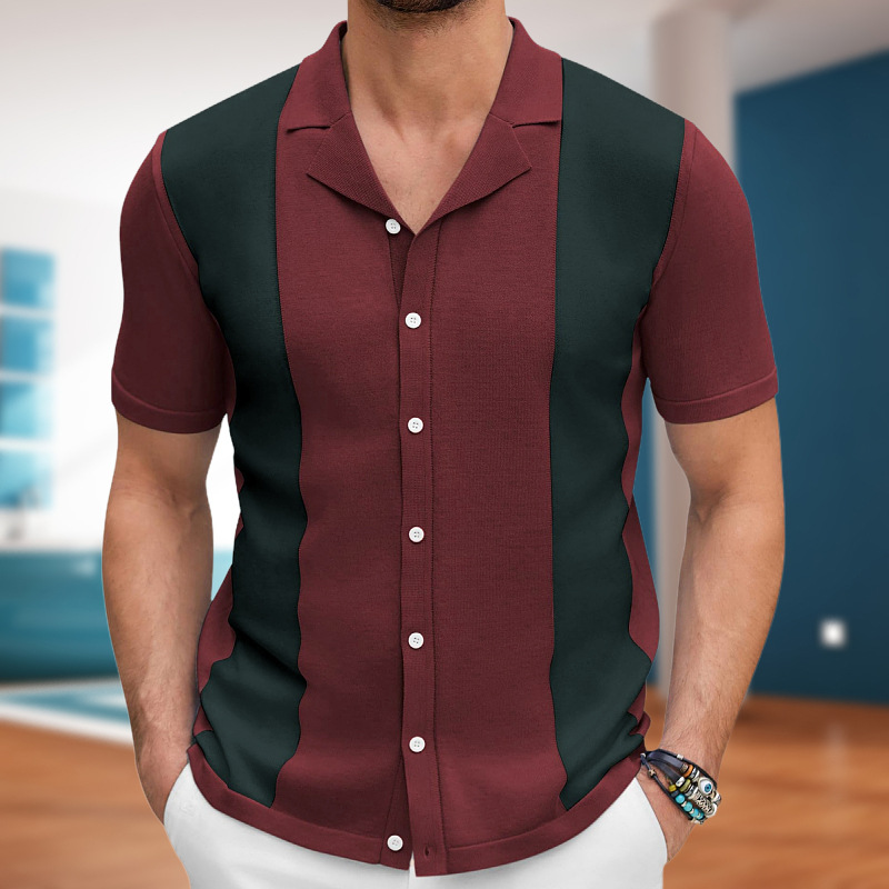 Men’s casual summer shirt with lightweight, breathable fabric and relaxed fit, perfect for warm summer days.