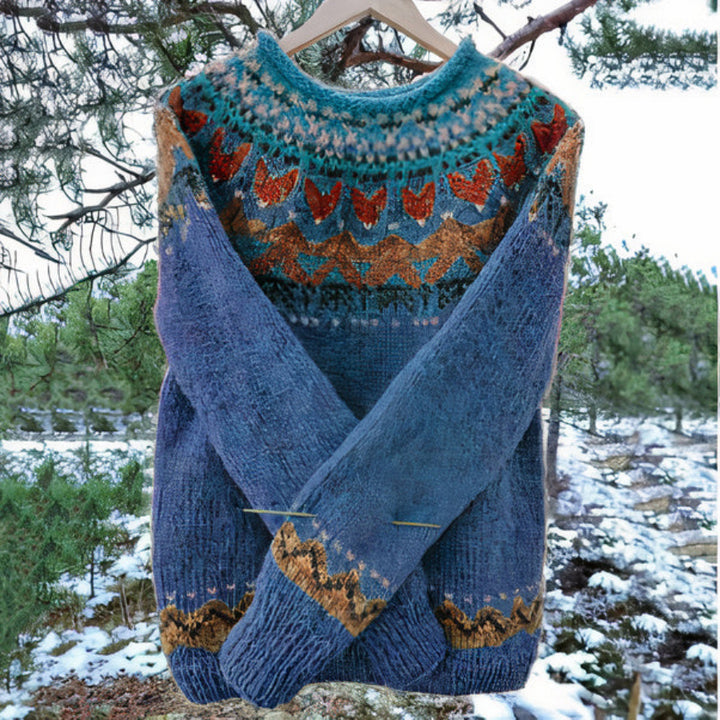 Men's cozy vintage sweater with soft breathable knit and relaxed fit, ideal for autumn days.








