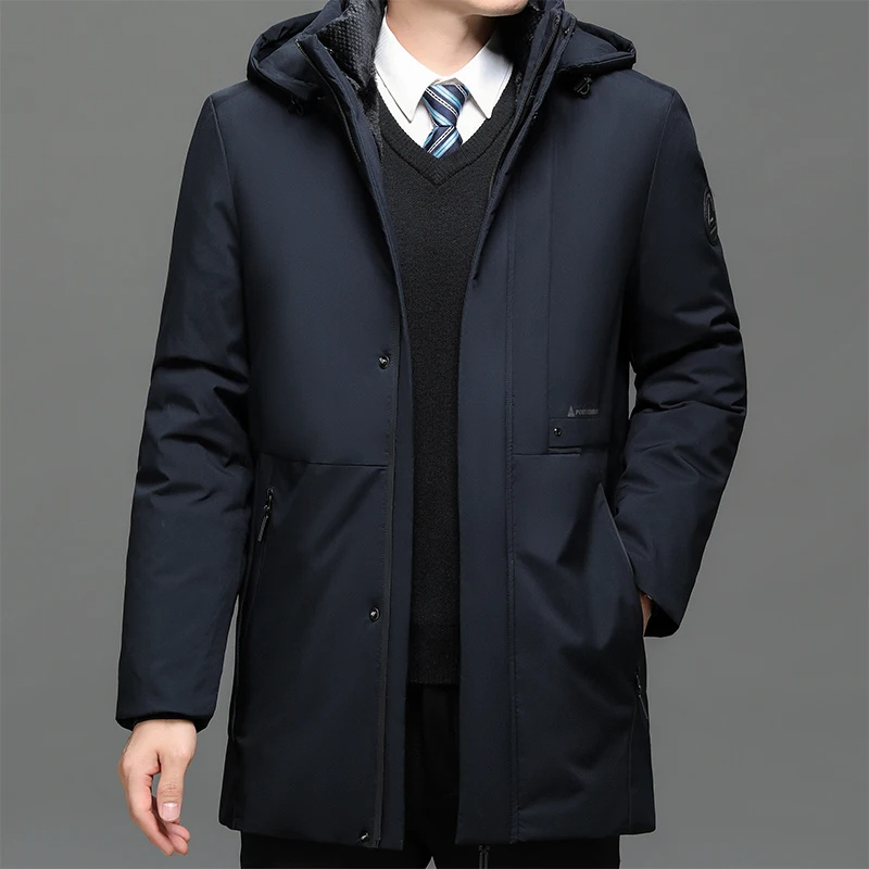 Premium men's waterproof coat with wind-resistant material, ideal for staying dry and stylish during Autumn days.