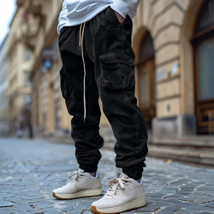 Relaxed cargo pants for men offering comfort, practicality, and versatile style for autumn days.








