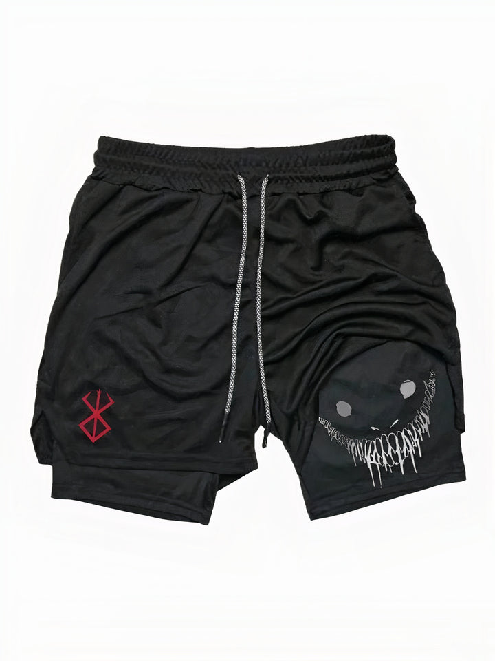 Stylish men's gym shorts with breathable quick-dry fabric, ideal for summer workouts and fitness.








