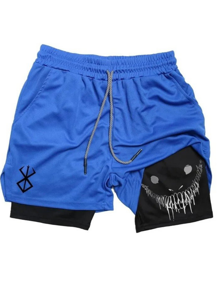Stylish men's gym shorts with breathable quick-dry fabric, ideal for summer workouts and fitness.








