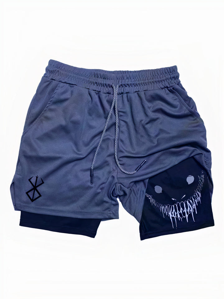 Stylish men's gym shorts with breathable quick-dry fabric, ideal for summer workouts and fitness.








