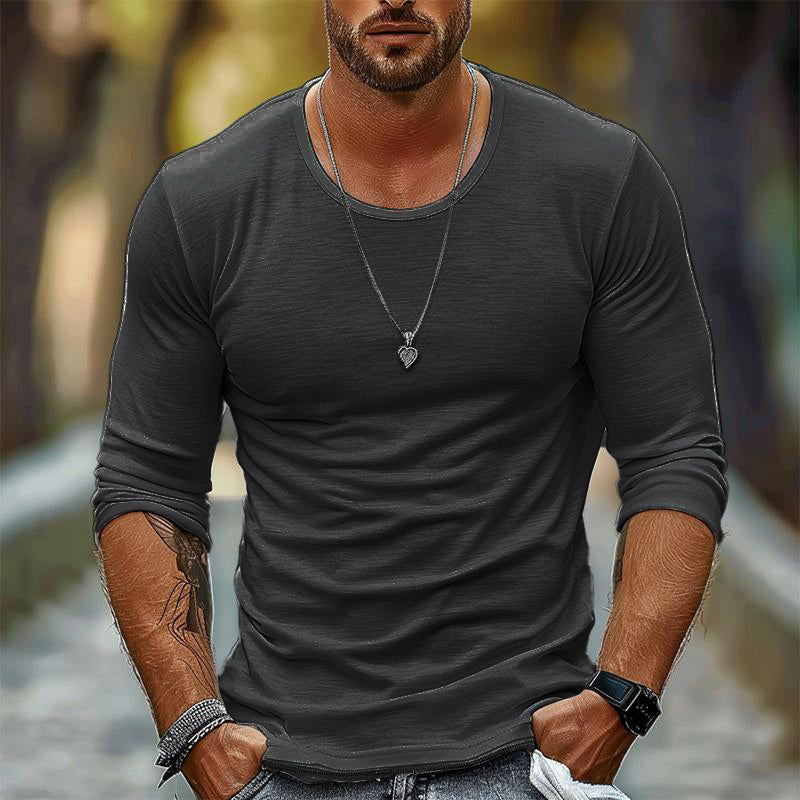 Breathable long sleeves shirt for men perfect for summer, made with lightweight fabric for cool and casual everyday comfort.