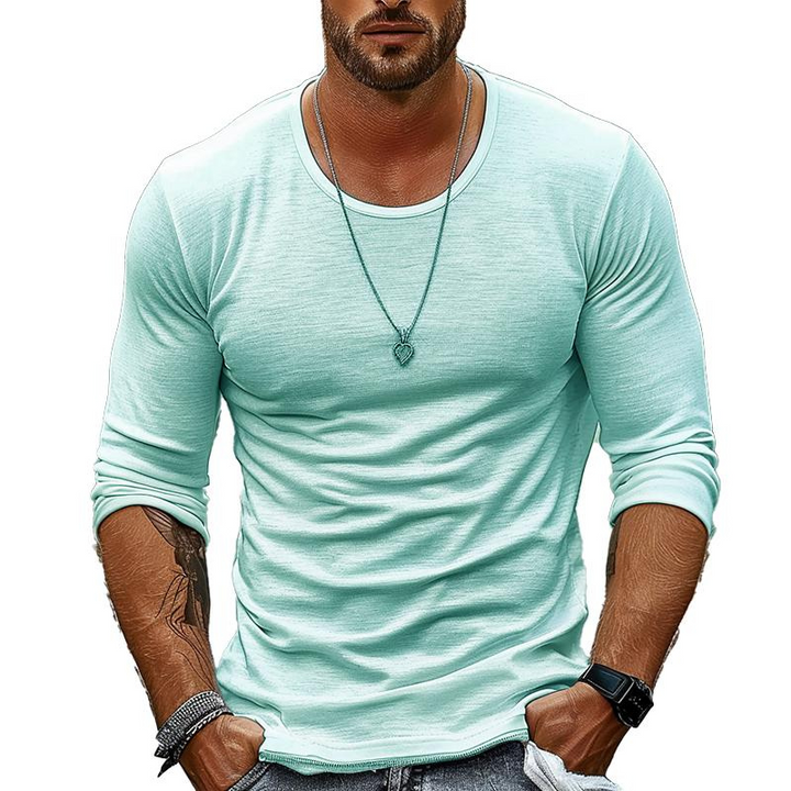 Breathable long sleeves shirt for men perfect for summer, made with lightweight fabric for cool and casual everyday comfort.