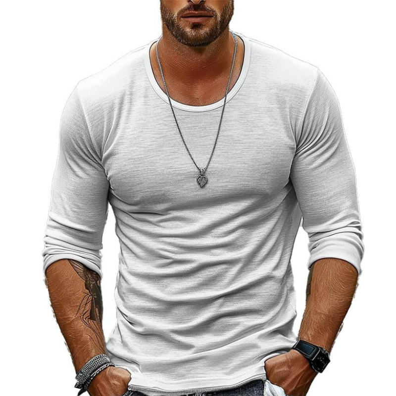 Breathable long sleeves shirt for men perfect for summer, made with lightweight fabric for cool and casual everyday comfort.