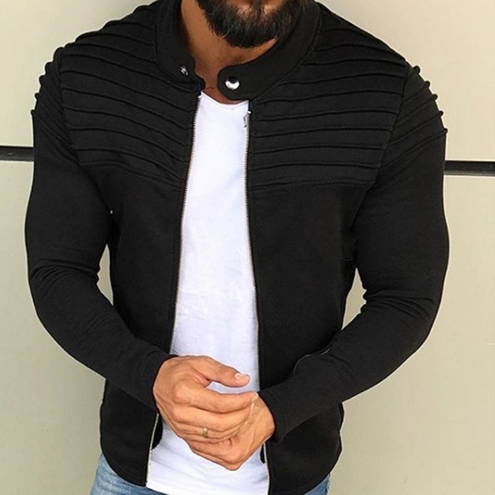 Casual transitional men’s jacket for Autumn, offering lightweight warmth and stylish comfort for daily wear.








