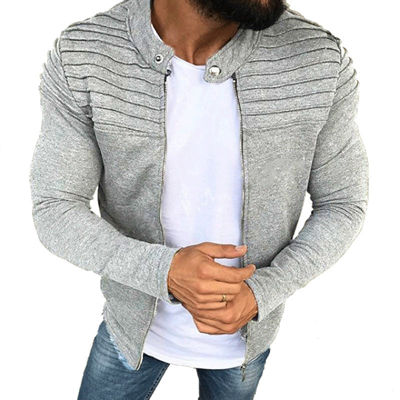 Casual transitional men’s jacket for Autumn, offering lightweight warmth and stylish comfort for daily wear.