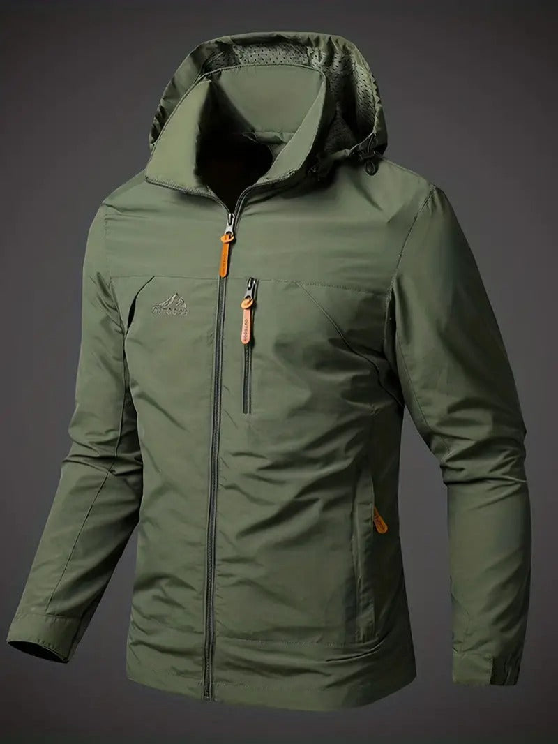 Casual waterproof fall jacket designed for lightweight comfort, durability, and protection from autumn rain.