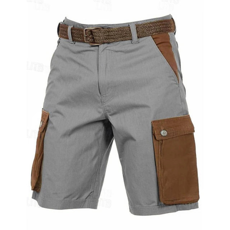Classic cargo shorts for men with multiple pockets and relaxed fit, ideal for summer comfort and casual style.








