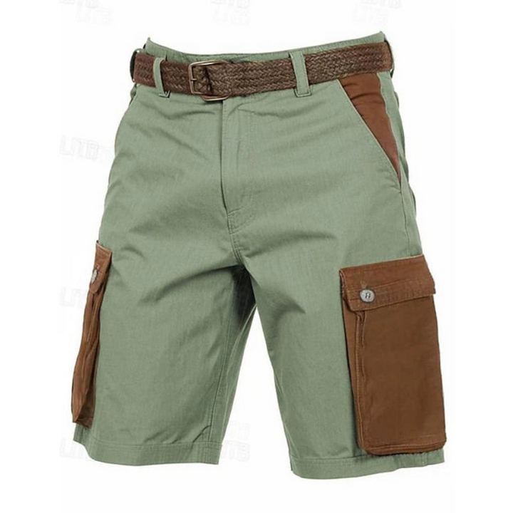 Classic cargo shorts for men with multiple pockets and relaxed fit, ideal for summer comfort and casual style.








