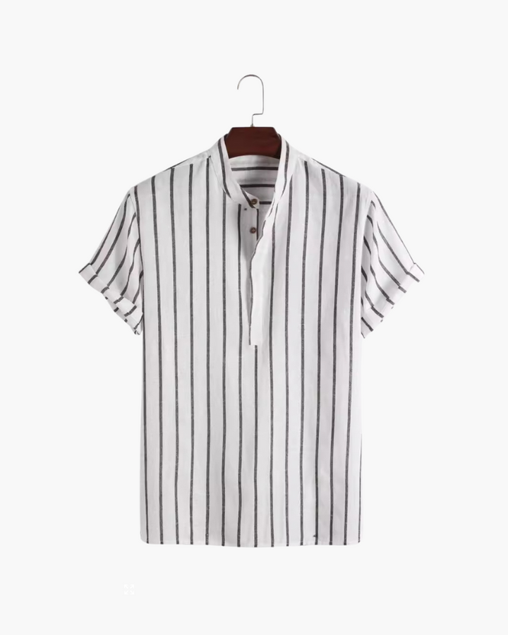 Classic cotton men's summer polo, featuring breathable fabric and timeless design, perfect for warm-weather comfort and style.