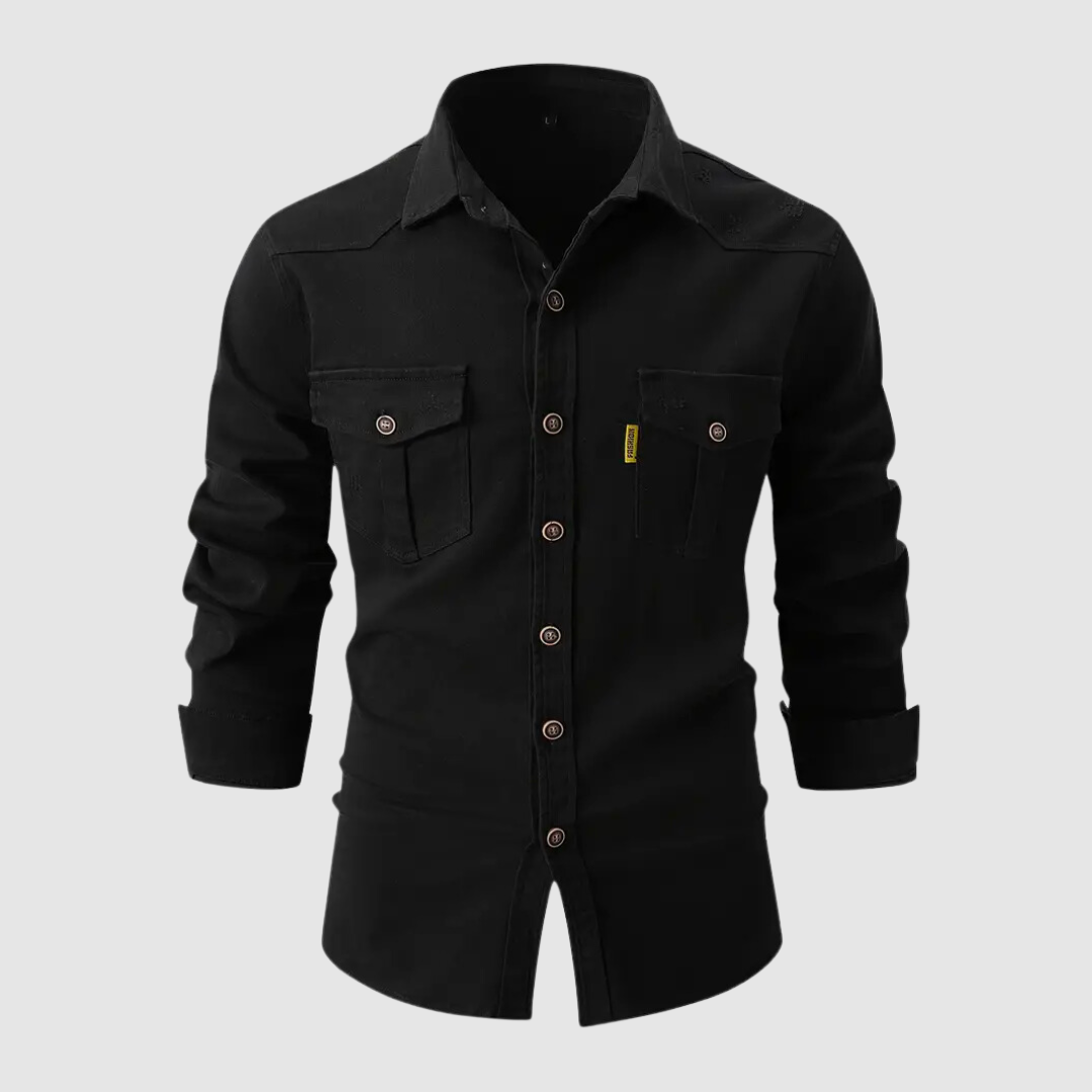 Classic long sleeves summer shirt for men with breathable, lightweight fabric, perfect for warm days.








