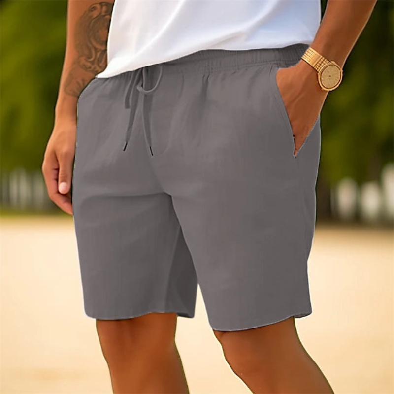 Men's comfortable beach shorts with lightweight and quick-drying fabric, ideal for relaxed summer days by the water.