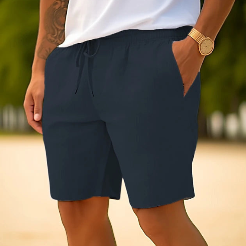 Men's comfortable beach shorts with lightweight and quick-drying fabric, ideal for relaxed summer days by the water.