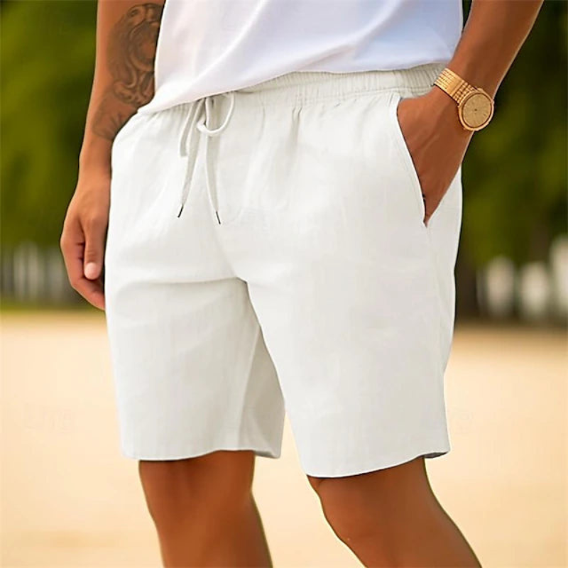 Men's comfortable beach shorts with lightweight and quick-drying fabric, ideal for relaxed summer days by the water.