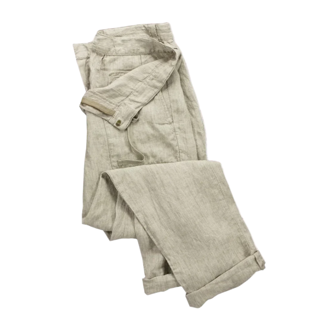 Comfortable men's wide-leg summer pants with a relaxed fit, breathable fabric, and effortless style for warm days.