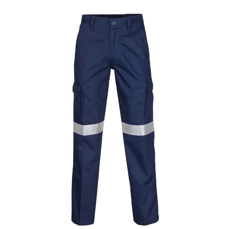 Durable safety work pants for men with reinforced stitching and multiple pockets, designed for comfort and protection in tough work environments.








