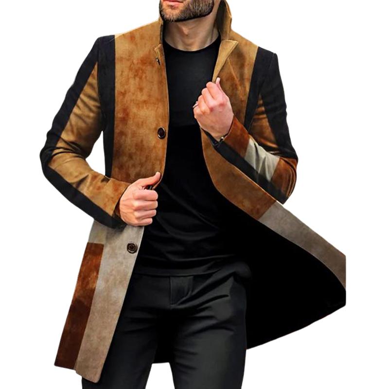 Elegant men's coat offering warmth, style, and sophistication for autumn days.







