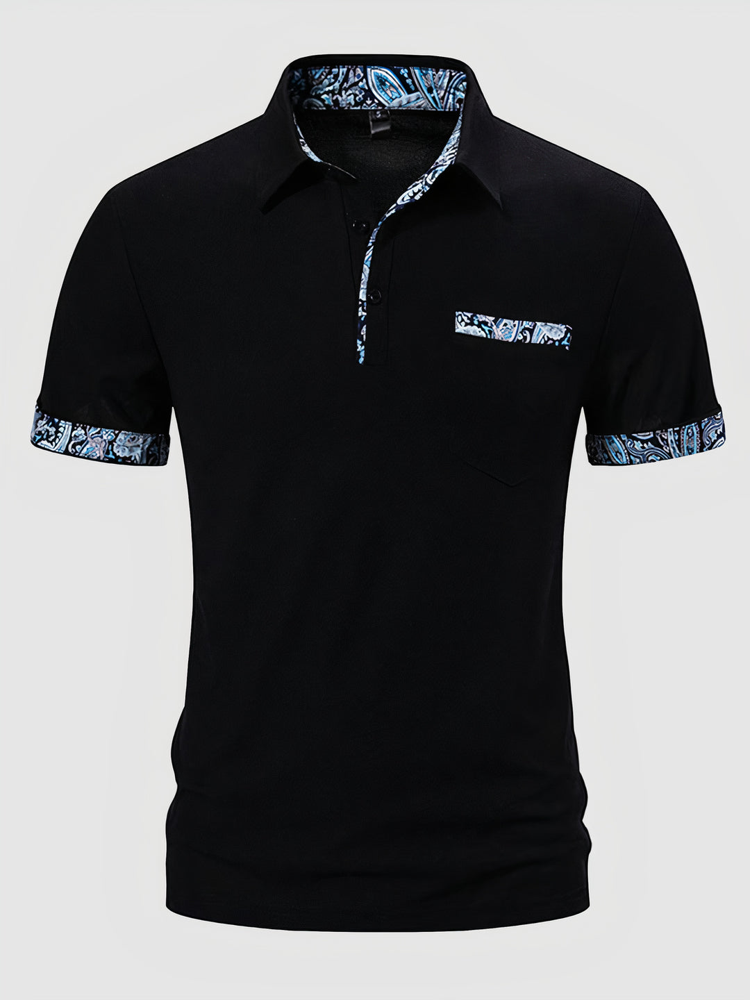 Elegant men's summer polo shirt, breathable and stylish for warm-weather comfort.